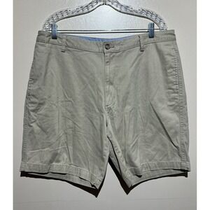 Chaps Mens 100% Cotton Khaki Shorts, Tan Size 38‎